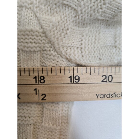 Vintage Sweater Bee Banff Sweater‎ Womens M Cable Knit Cape 70s Coastal Grandma - Picture 9 of 10